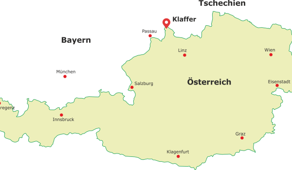 Landkarte Österreich